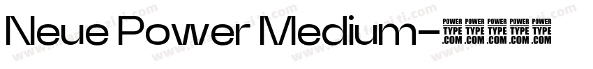 Neue Power Medium字体转换